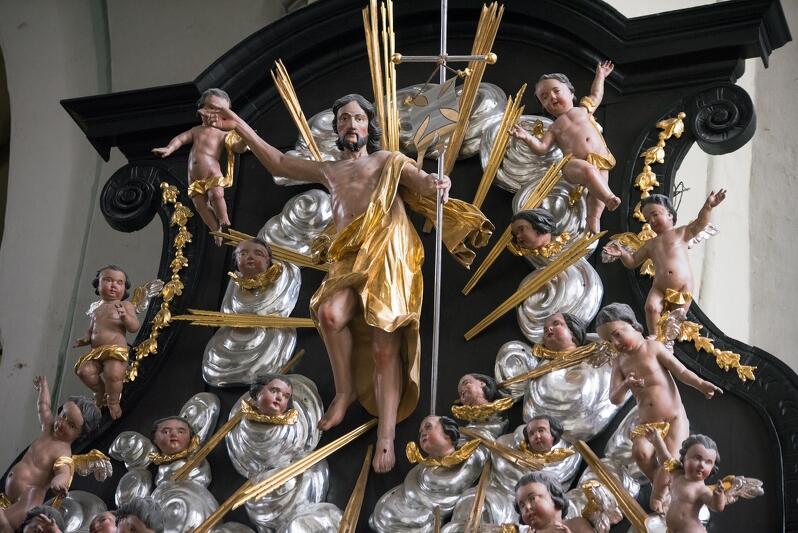Chrystus zmartwychwstały - rzeźba z kościoła św. Mikołaja w Gdańsku