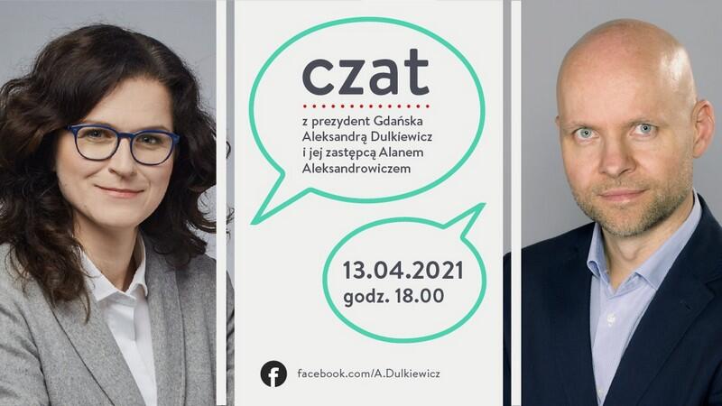 Prezydent Gdańska Aleksandra Dulkiewicz i Alan Aleksandrowicz, zastępca prezydent miasta ds. inwestycji