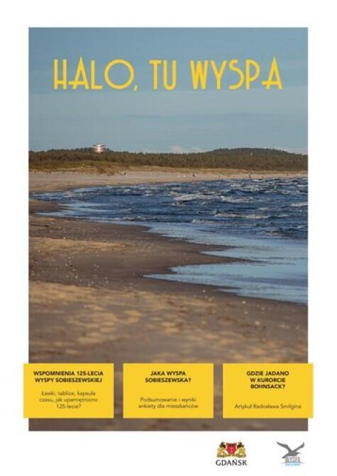 Strona tytułowa gazetki Halo, tu Wyspa  - widok całości