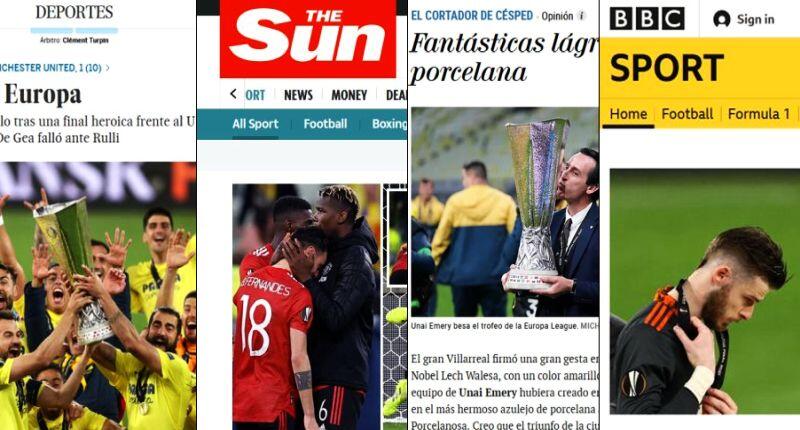 Lacrimi de bucurie și lacrimi de tristețe.  Reacțiile mass-media spaniole și britanice după finala Ligii Europa نهائي